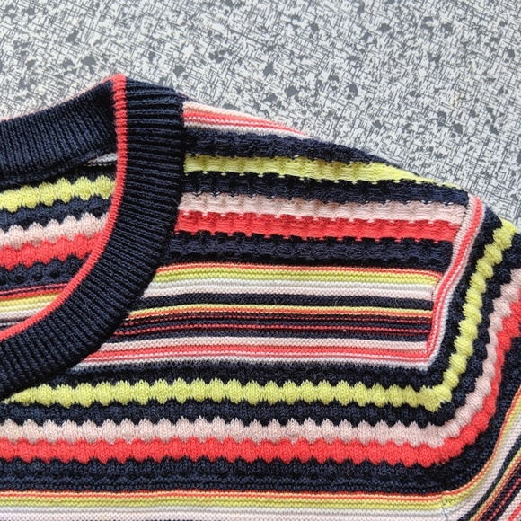 Zara Multicolored Knit Tee - Picture 3 of 5